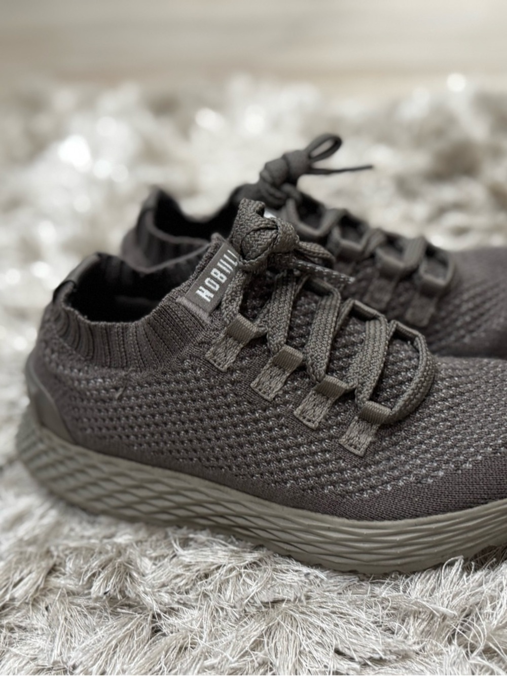 NOBULL Women's Knit Athletic Shoes in Dark Olive
